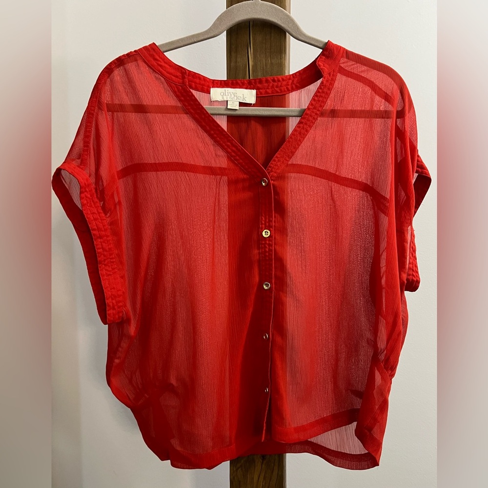 Olive &‎ oak sheer top